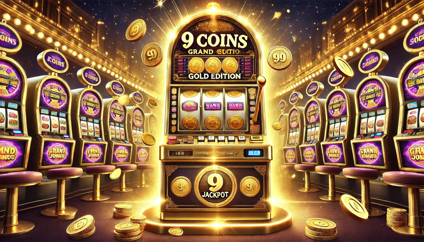 9 Coins Grand Gold Edition — an in-depth Wazdan slot review featuring rules, payouts and Hold the Jackpot