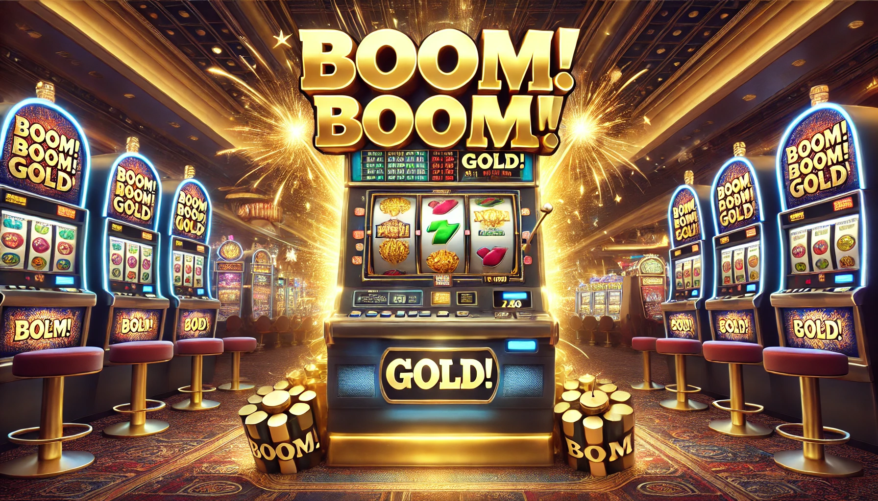 The Boom! Boom! Gold! Slot Machine – Conquering the Gold Mines with 3 Oaks Gaming