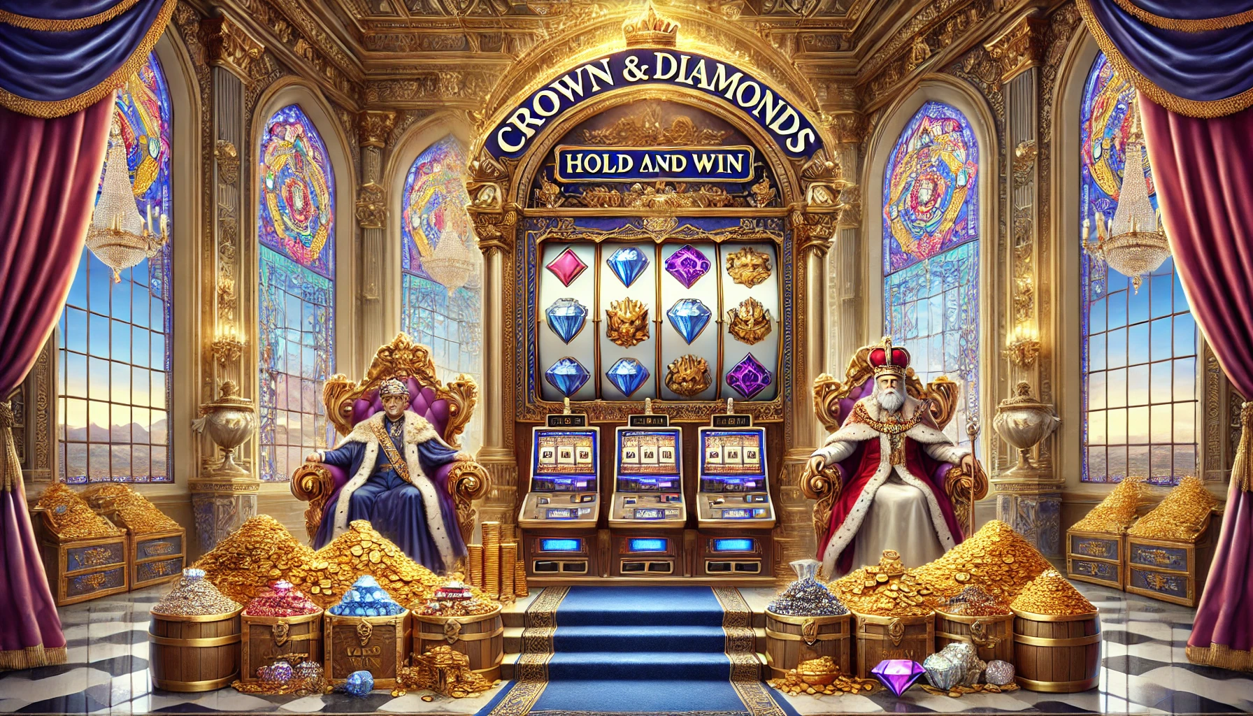 Crown and Diamonds: Hold and Win – Touch the Sparkle of Victory