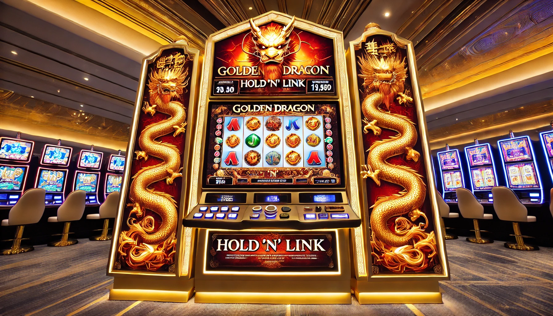 Immerse Yourself in the World of Wealth with Golden Dragon: Hold 'N' Link