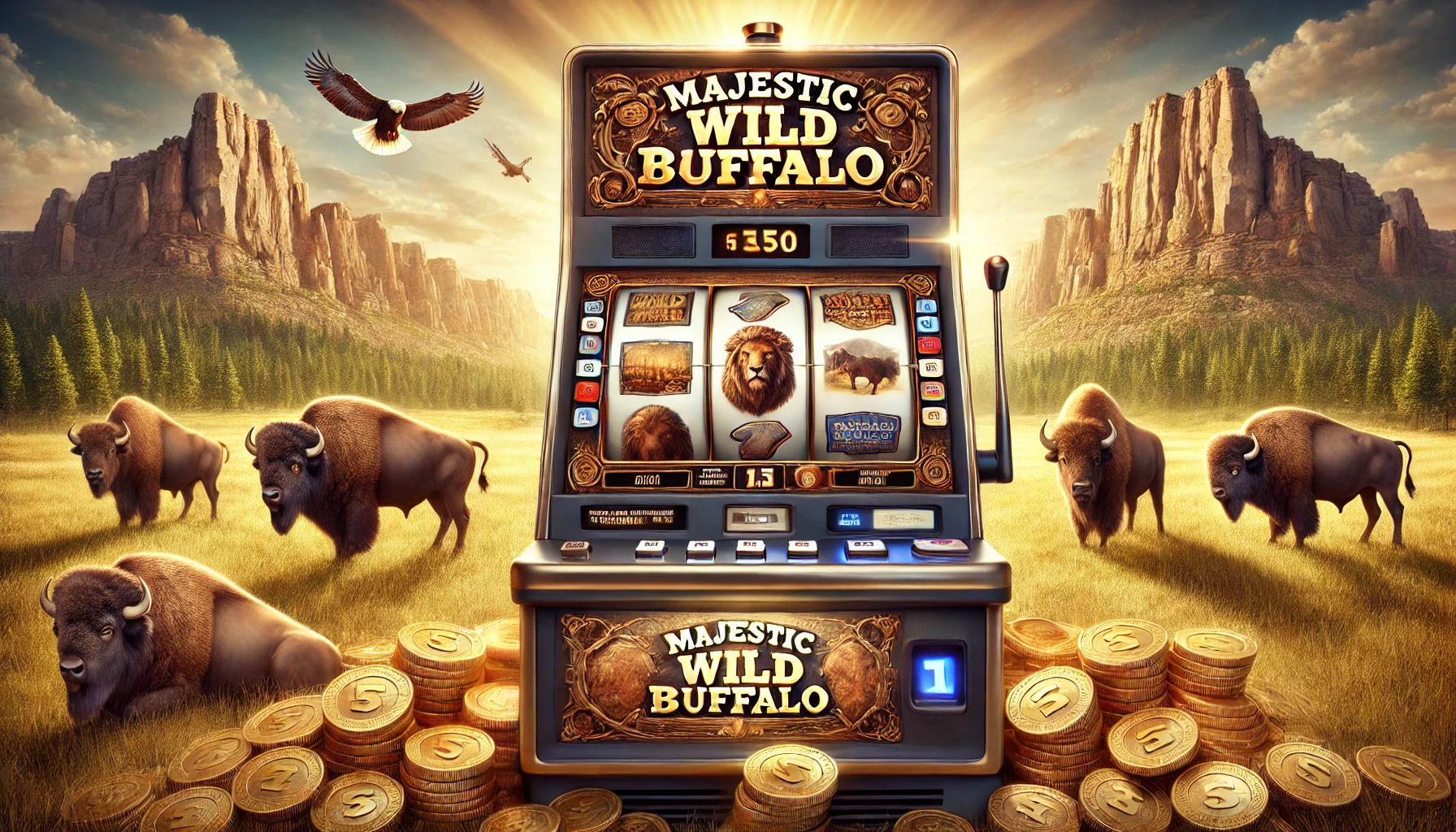 Majestic Wild Buffalo: Adventure into the Heart of Wilderness, Where Grand Wins Await
