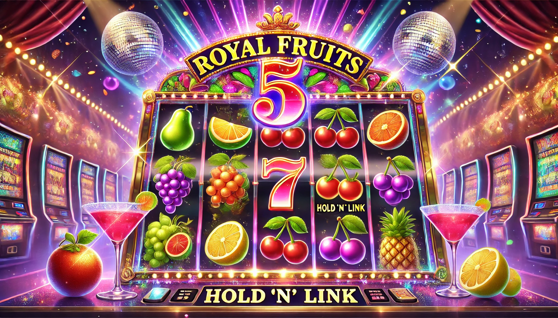 Royal Fruits 5: Hold 'N' Link – Dive into the world of thrilling fruity adventures and maximum wins